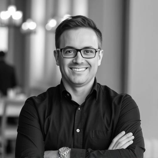 Ritratto di Marco Bianchi, co-fondatore e fotografo specializzato in fotografia commerciale ed eventi