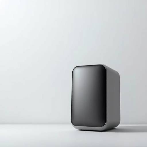 Un prodotto moderno su uno sfondo minimalista con un'illuminazione pulita
